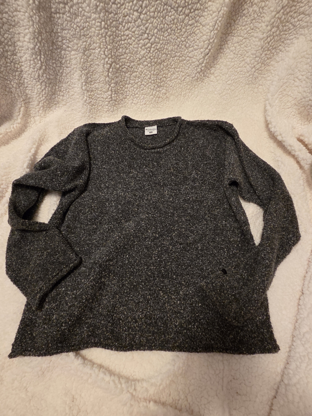 Columbia Women's Heathered Charcoal Crewneck Sweater